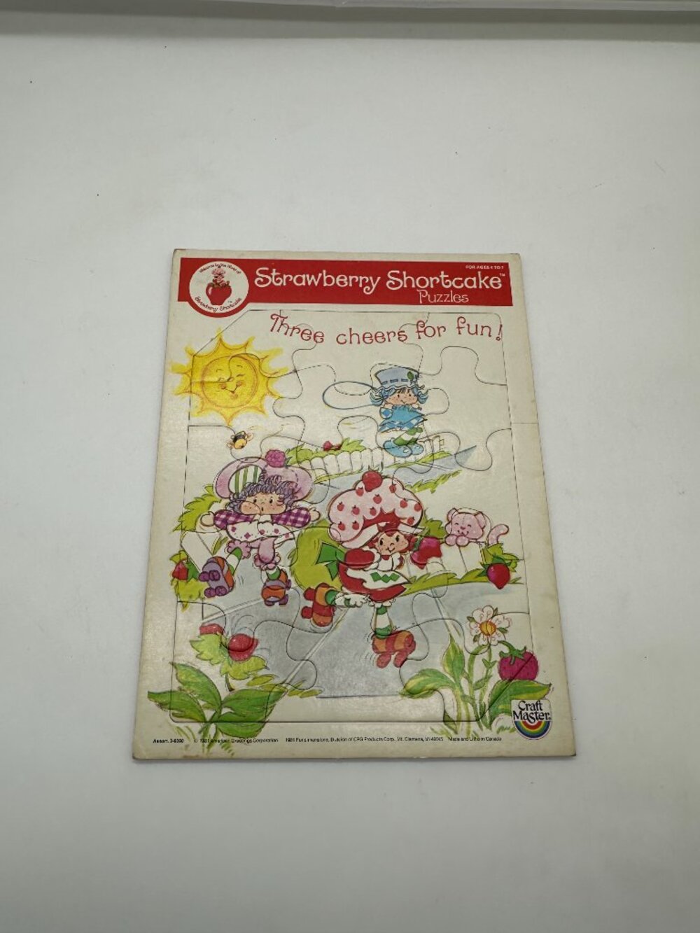 Vintage 1981 American Greetings Craft Master Strawberry Shortcake Puzzle